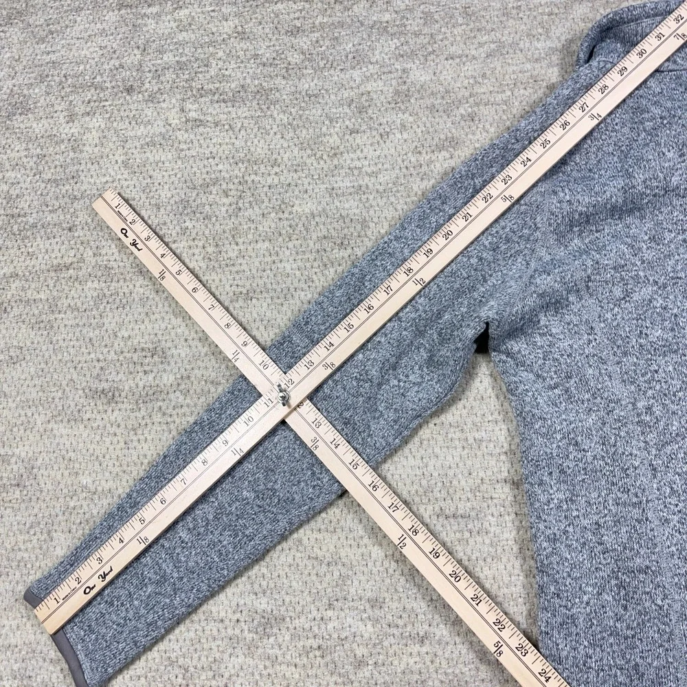 Patagonia Better Sweater Women Large Gray Pullover Half Zip Jacket Heather B69 - Picture 11 of 12